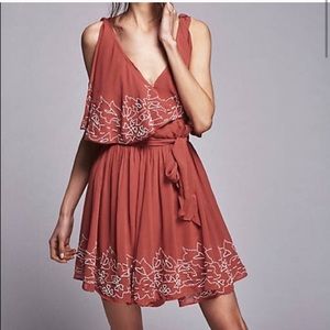 Free People Sylvia beaded wrap dress